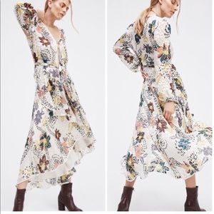 Free People wrap top and skirt set